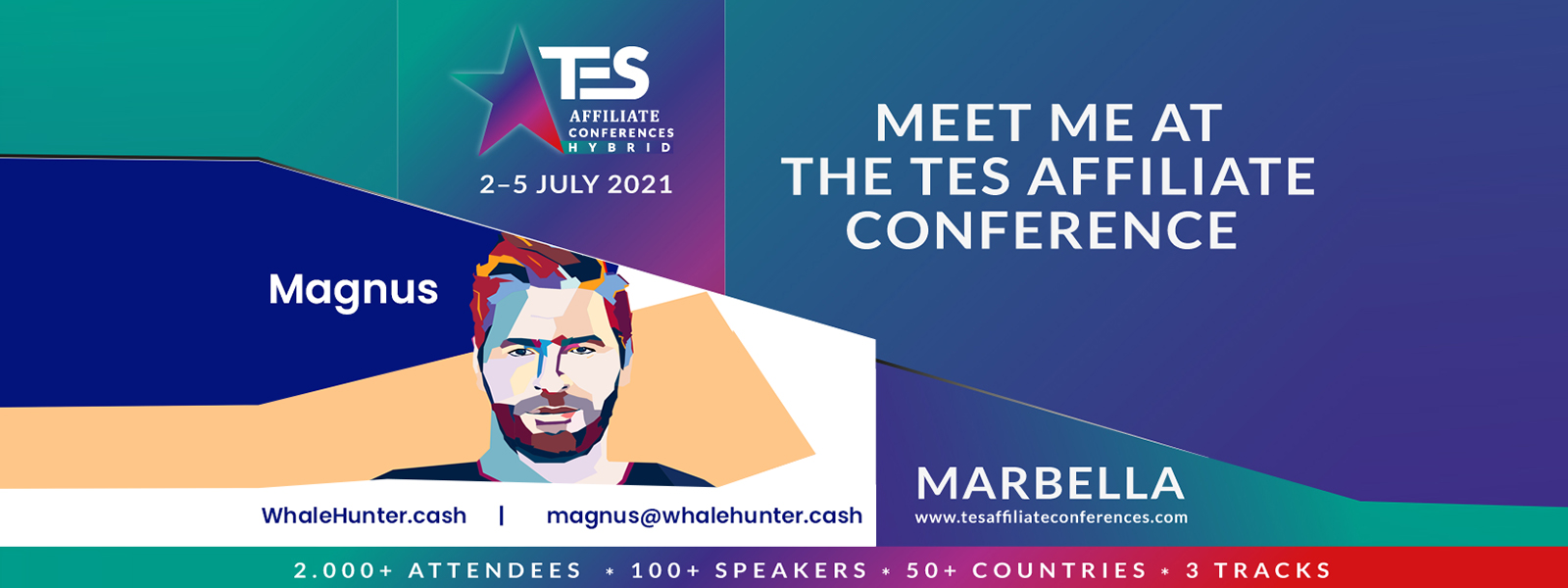 Meet WhaleHunter.cash at the TES Affiliate Conferences!